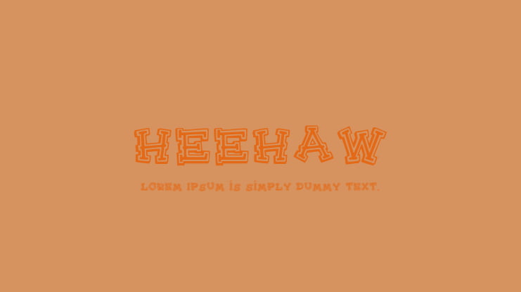 HeeHaw Font