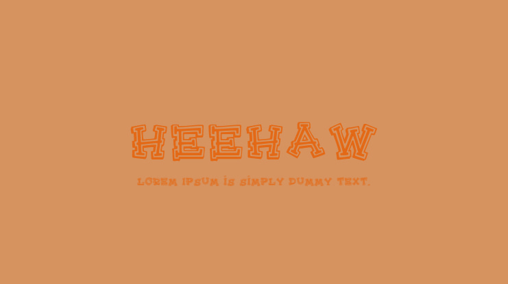 HeeHaw Font