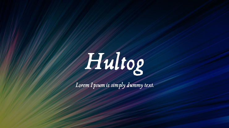 Hultog Font