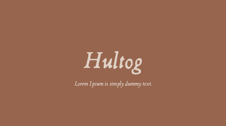 Hultog Font