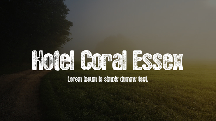 Hotel Coral Essex Font