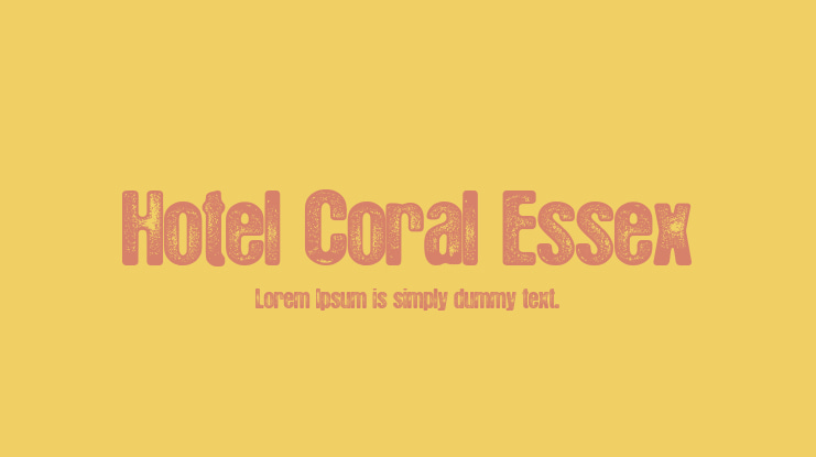 Hotel Coral Essex Font