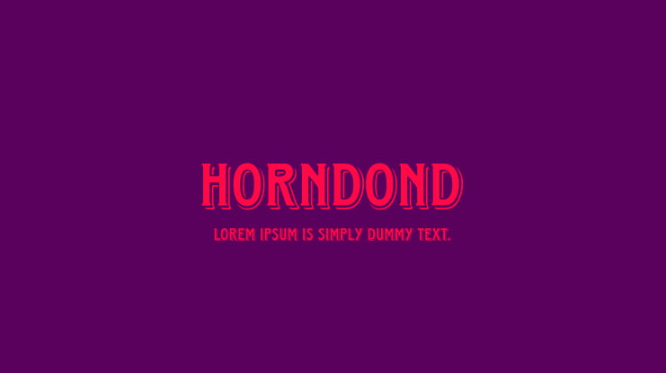 HorndonD Font