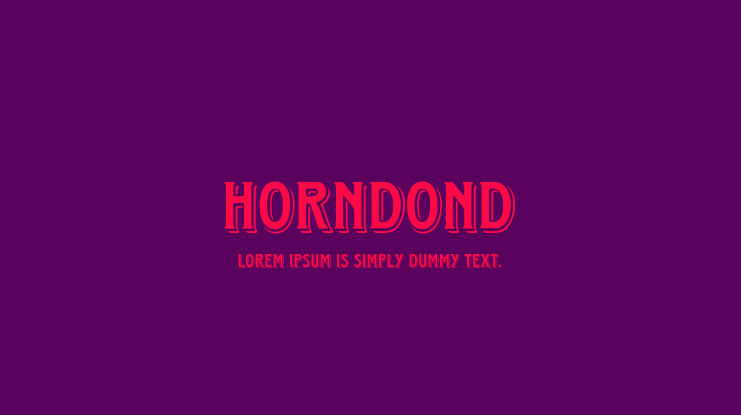 HorndonD Font