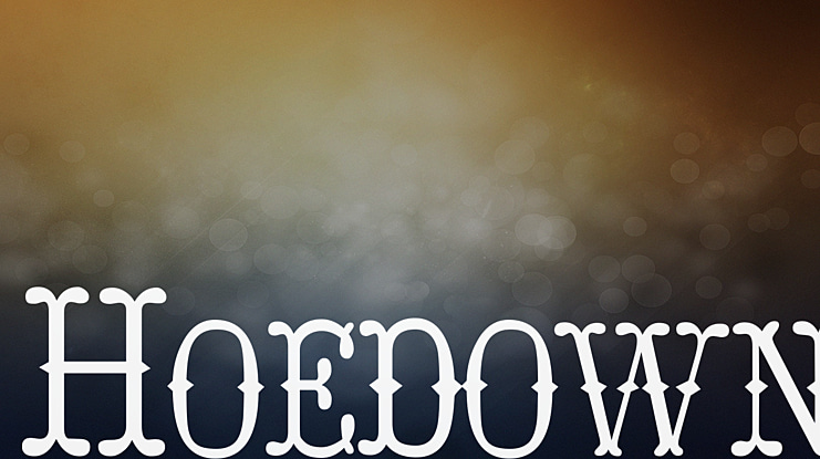 Hoedown Font