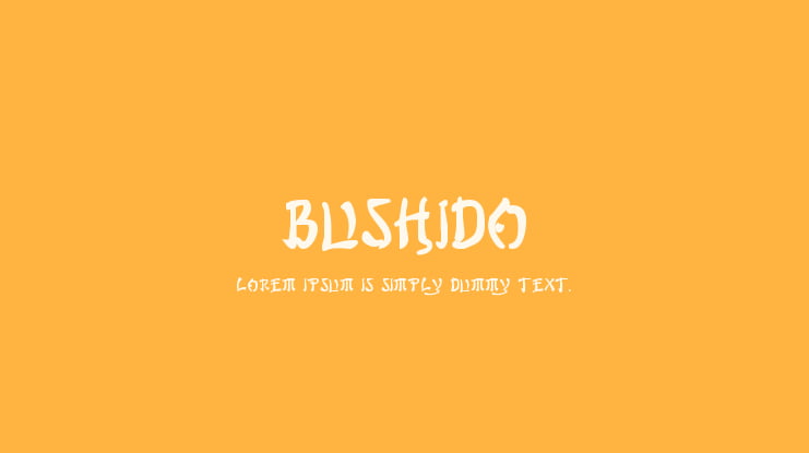 Bushido Font Family