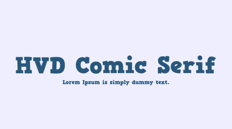 HVD Comic Serif Font
