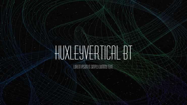 HuxleyVertical BT Font