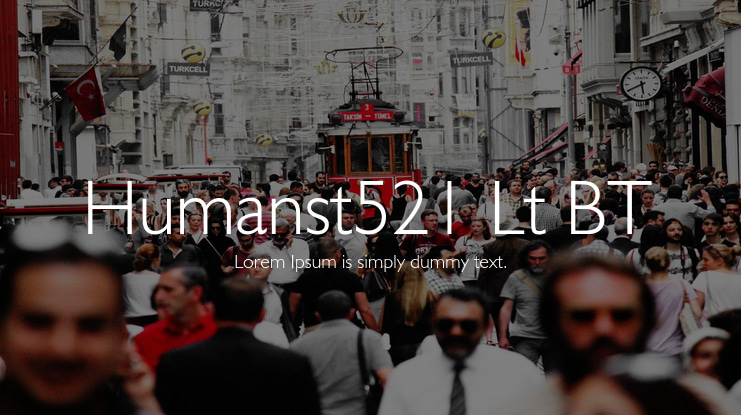 Humanst521 Lt BT Font