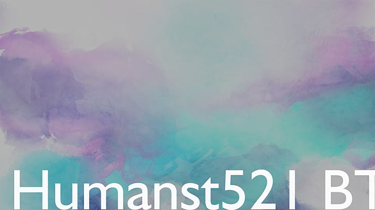 Humanst521 BT Font