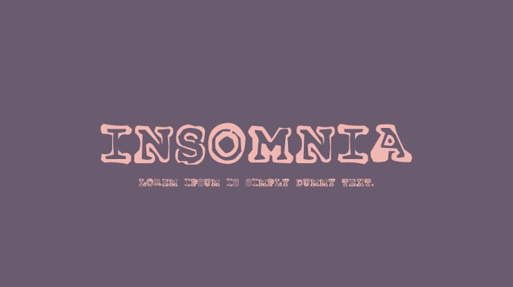 Insomnia Font