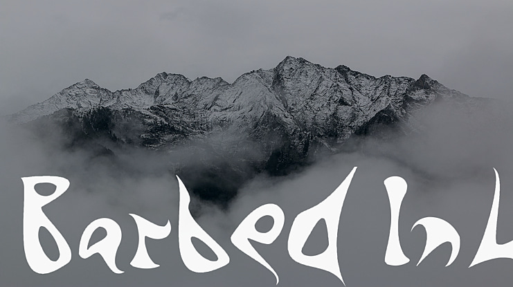Barbed Ink Font