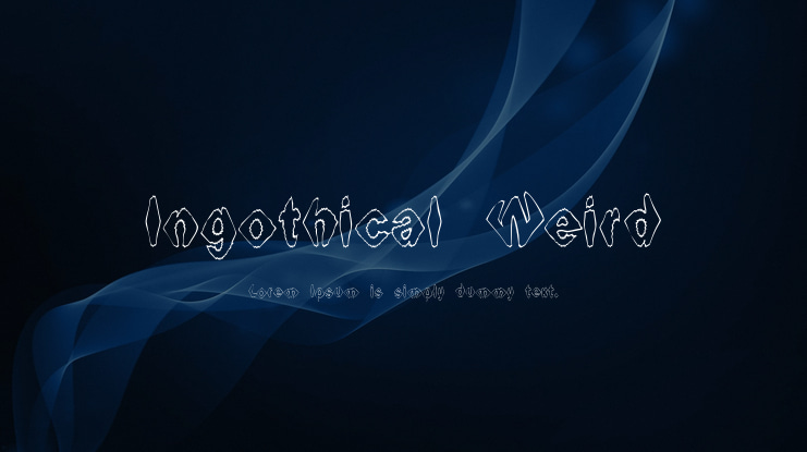 Ingothical Weird Font