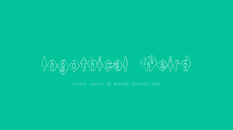 Ingothical Weird Font