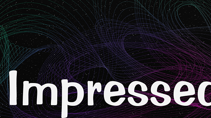 Impressed Font