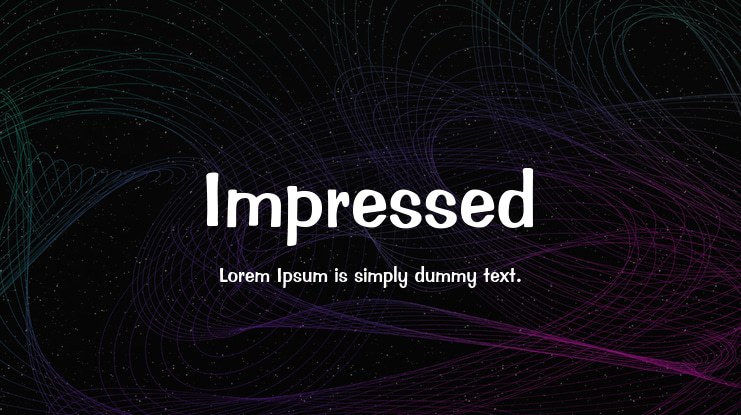 Impressed Font
