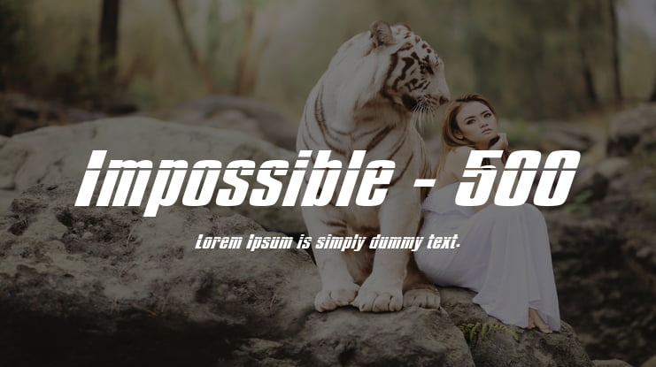 Impossible - 500 Font