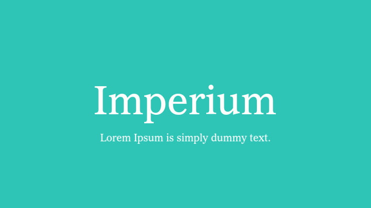 Imperium Font