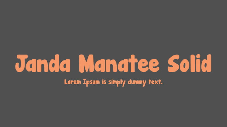Janda Manatee Solid Font