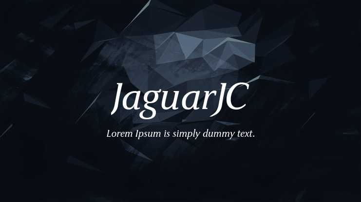 JaguarJC Font