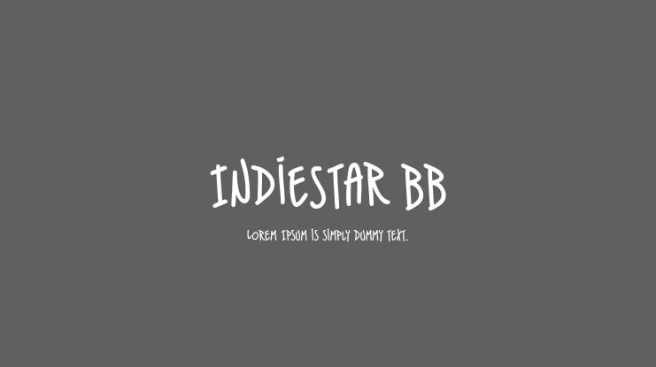 IndieStar BB Font