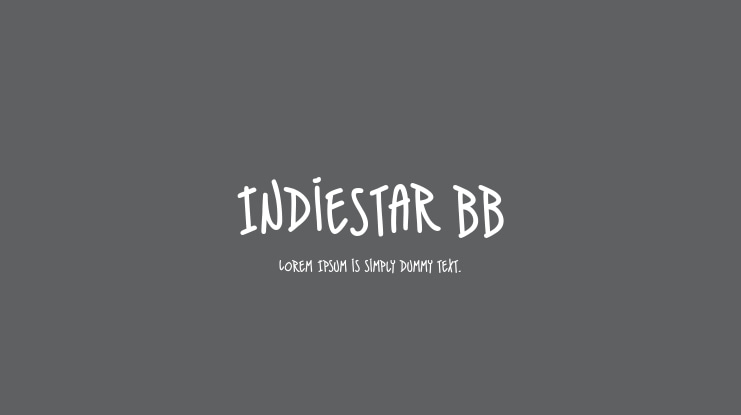 IndieStar BB Font