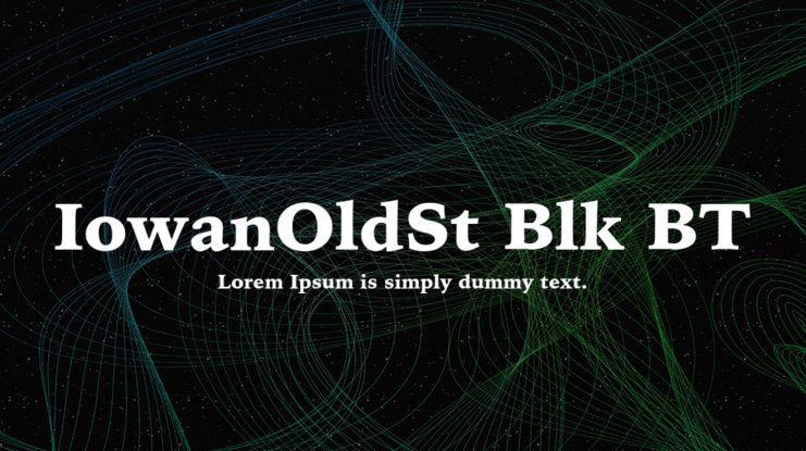 IowanOldSt Blk BT Font