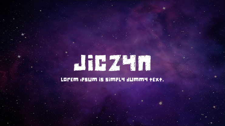 Jiczyn Font