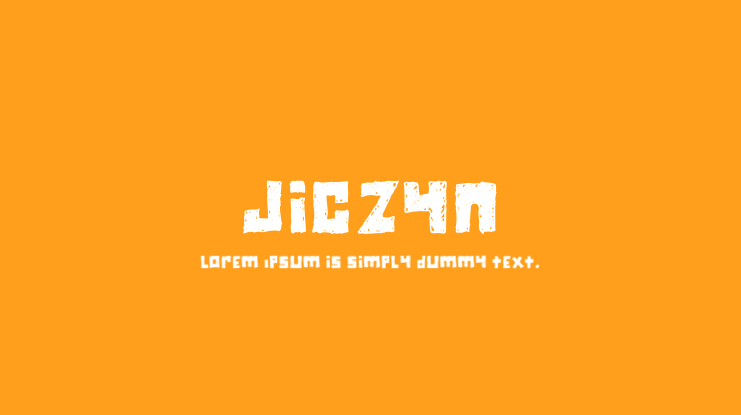 Jiczyn Font