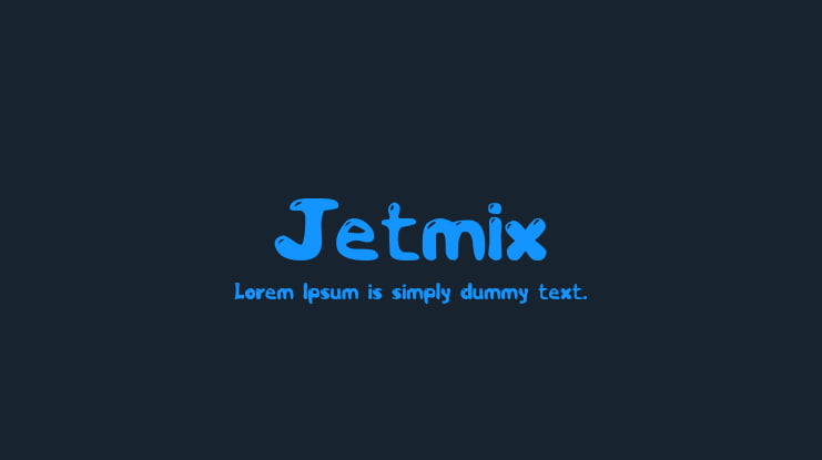 Jetmix Font