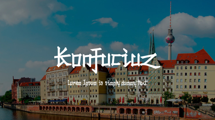 Konfuciuz Font Family