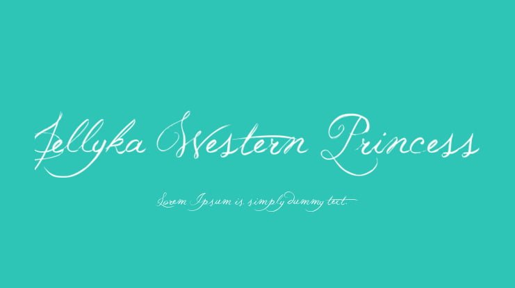 Jellyka Western Princess Font
