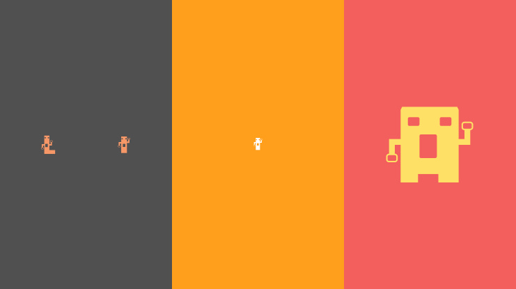 People in the city Font