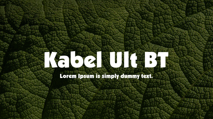 Kabel Ult BT Font