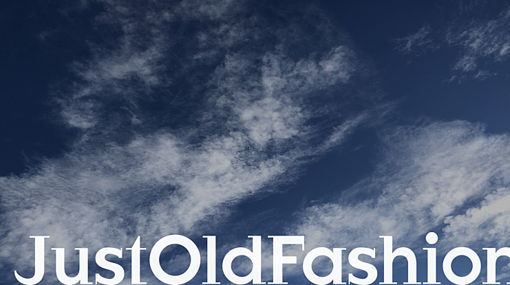 JustOldFashion Font