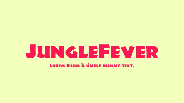 JungleFever Font