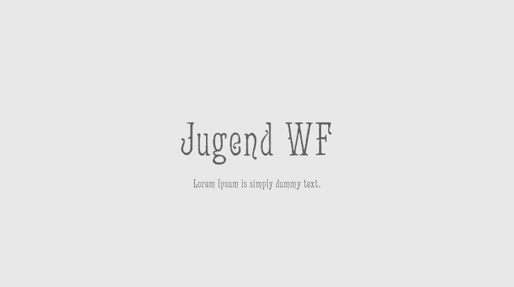 Jugend WF Font