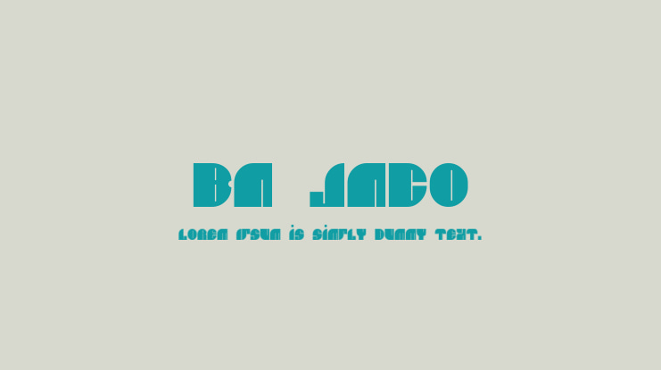 BN JNCO Font