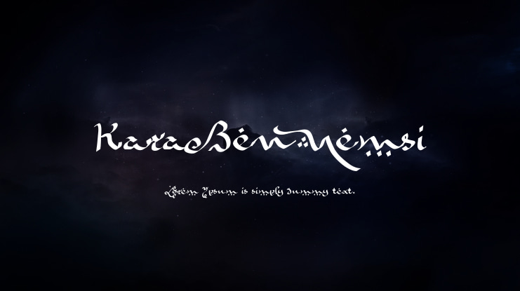 KaraBenNemsi Font