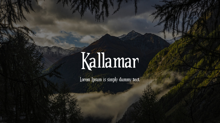 Kallamar Font