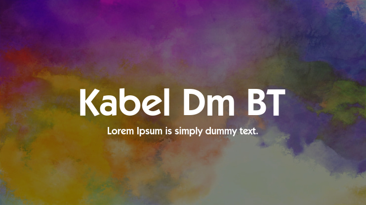 Kabel Dm BT Font