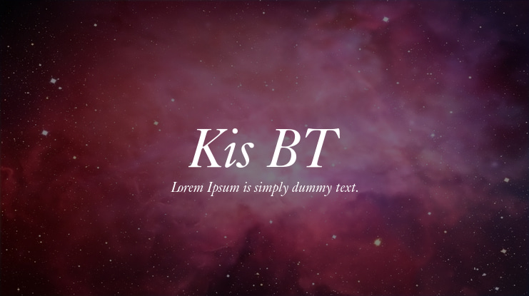 Kis BT Font