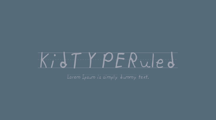 KidTYPERuled Font