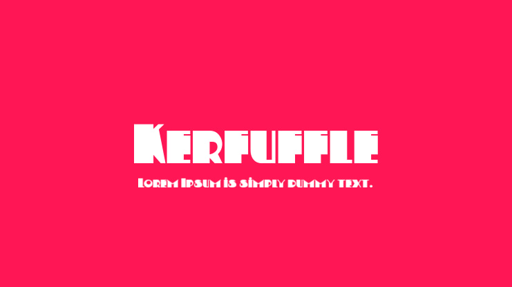 Kerfuffle Font