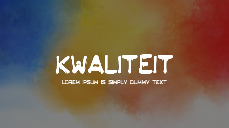 KWALITEIT Font