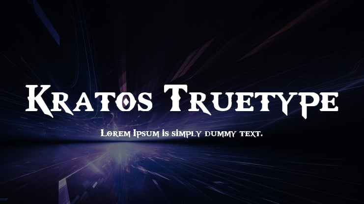 Kratos Truetype Font