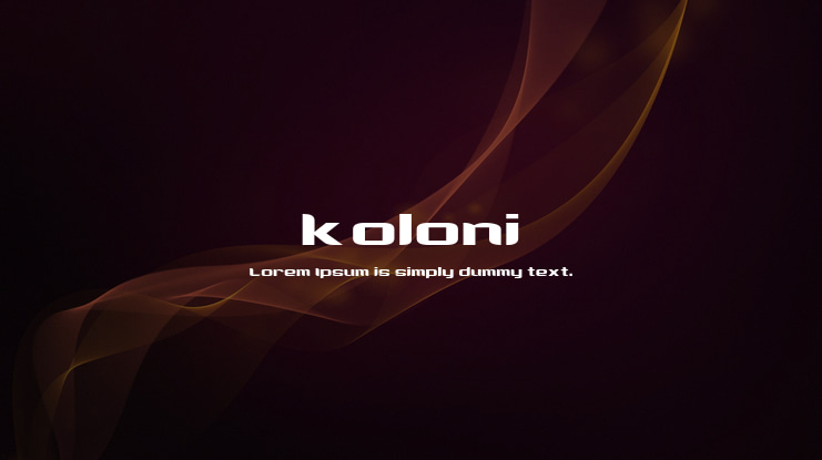 koloni Font