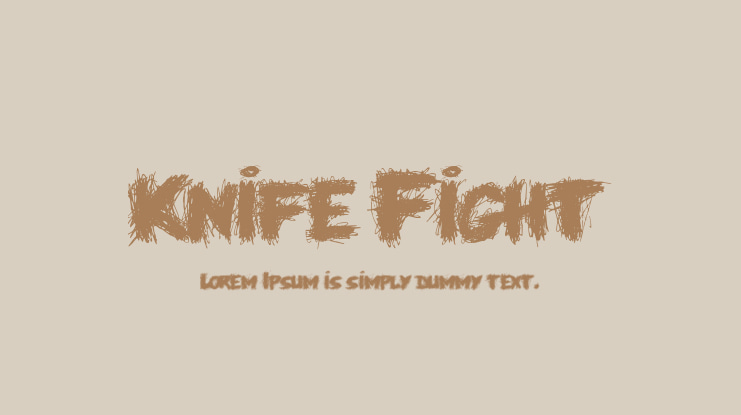 Knife Fight Font