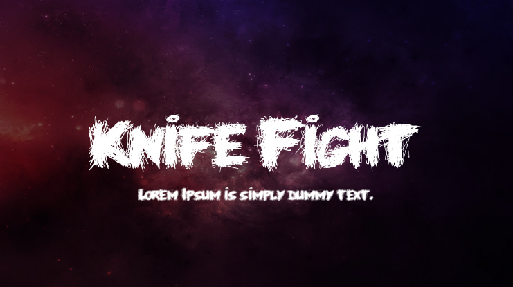 Knife Fight Font