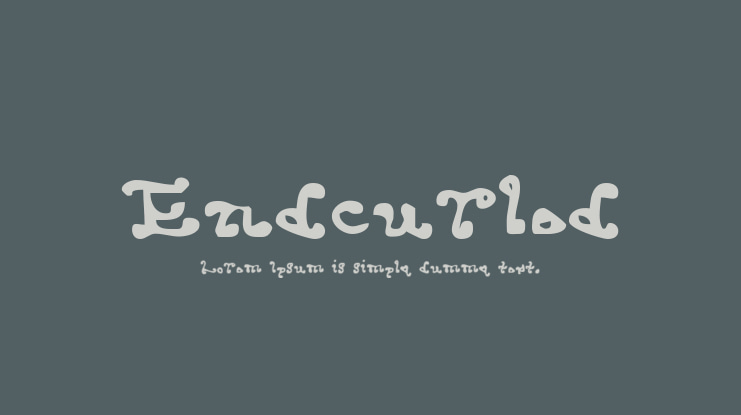 Endcurled Font
